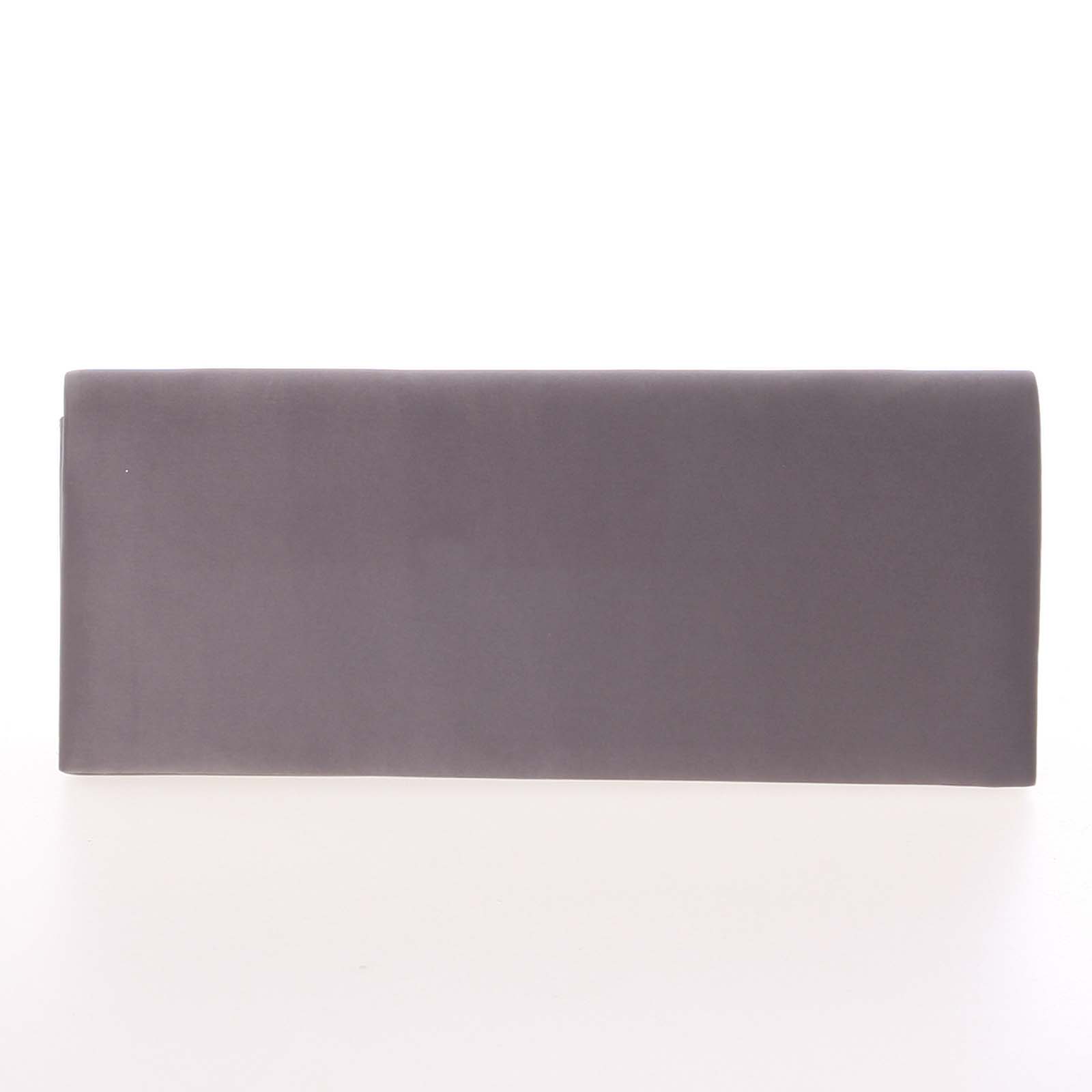 Decentní saténové psaníčko tmavě šedé - Delami P355 šedá