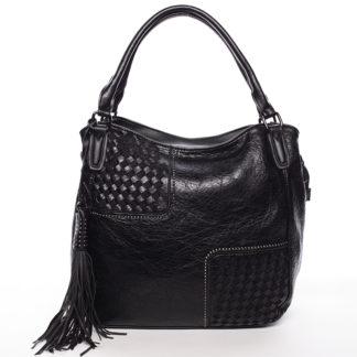 Trendy dámská měkká kabelka černá - MARIA C Kadence černá