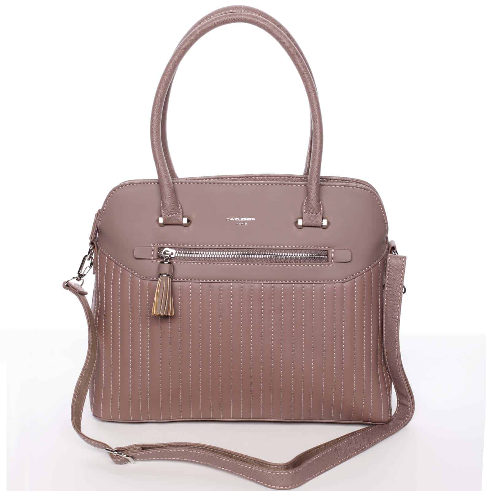 Jedinečná tmavě růžová kabelka do ruky - David Jones Nadia růžová