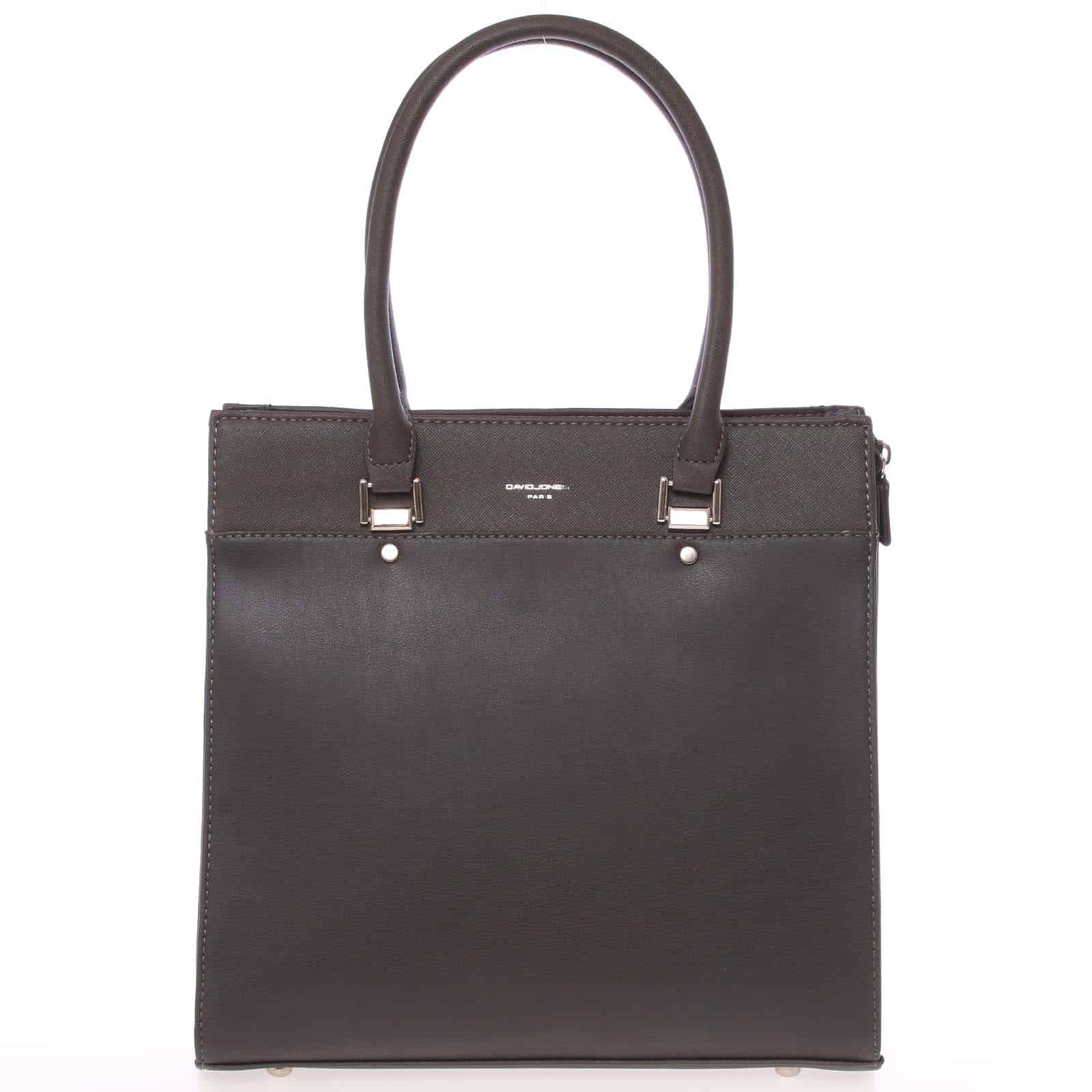 Módní tmavě šedá menší kabelka do ruky - David Jones Hayley šedá