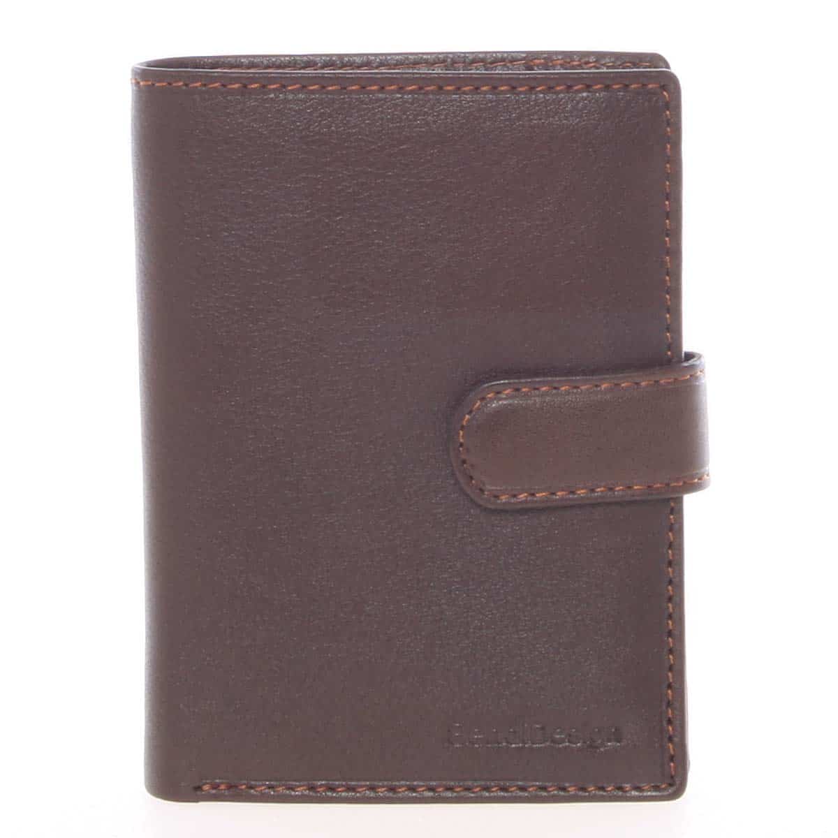 Hnědá pánská kožená peněženka - SendiDesign Sampson hnědá