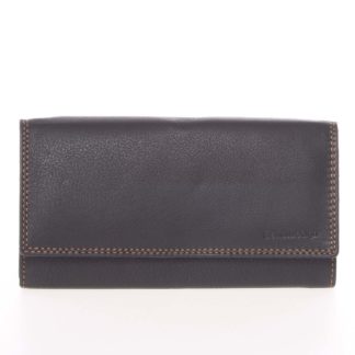 Dámská černá kožená prošívaná peněženka - SendiDesign Phoibe černá