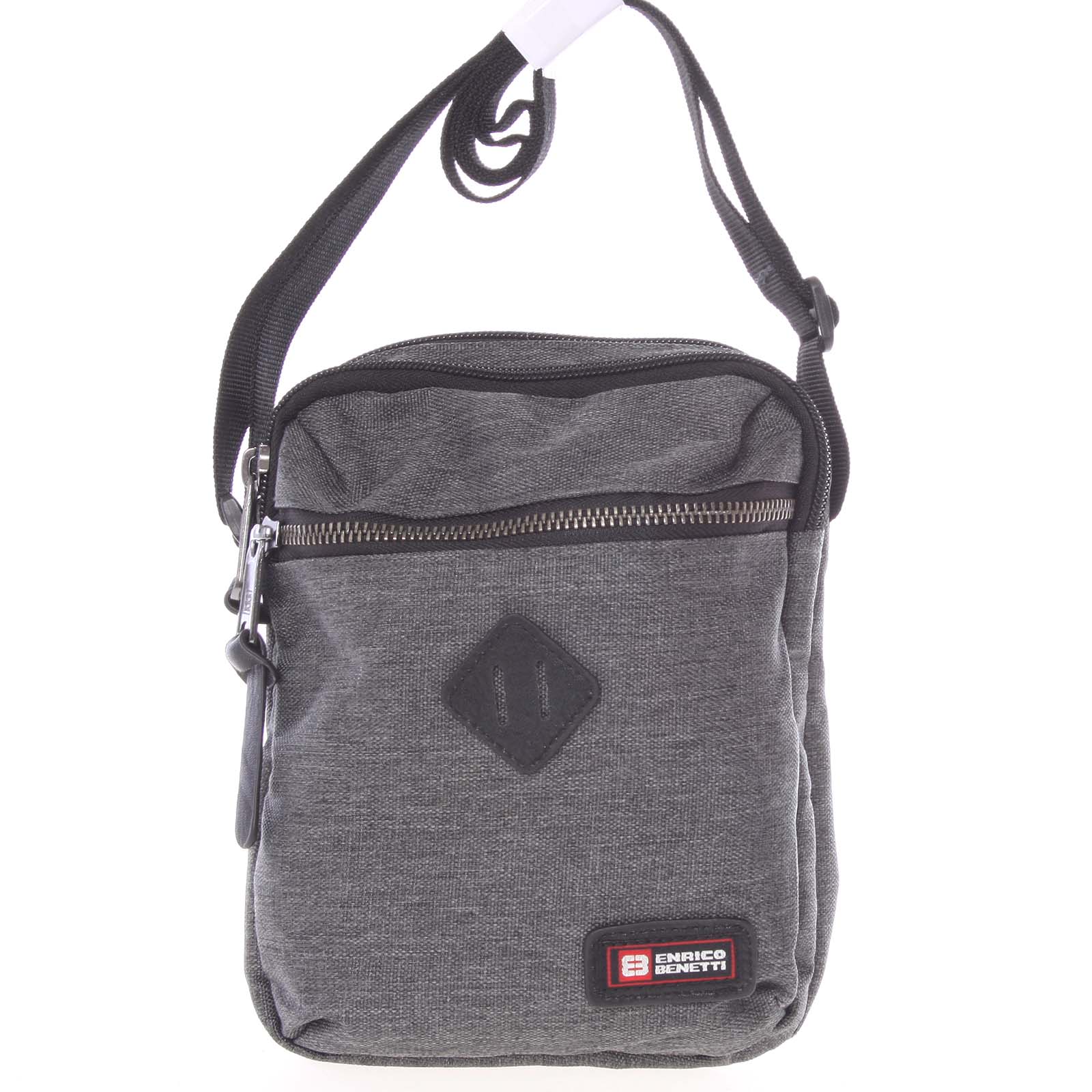 Tmavě šedá crossbody taška na doklady - Enrico Benetti Eddiee šedá