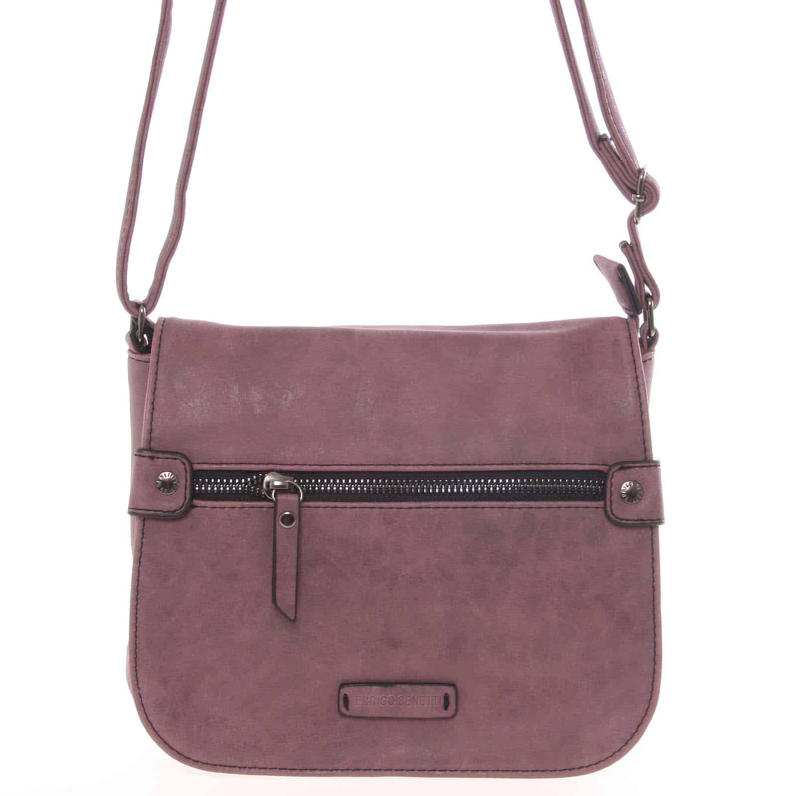 Moderní dámská crossbody kabelka vínová - Enrico Benetti Ghina vínová