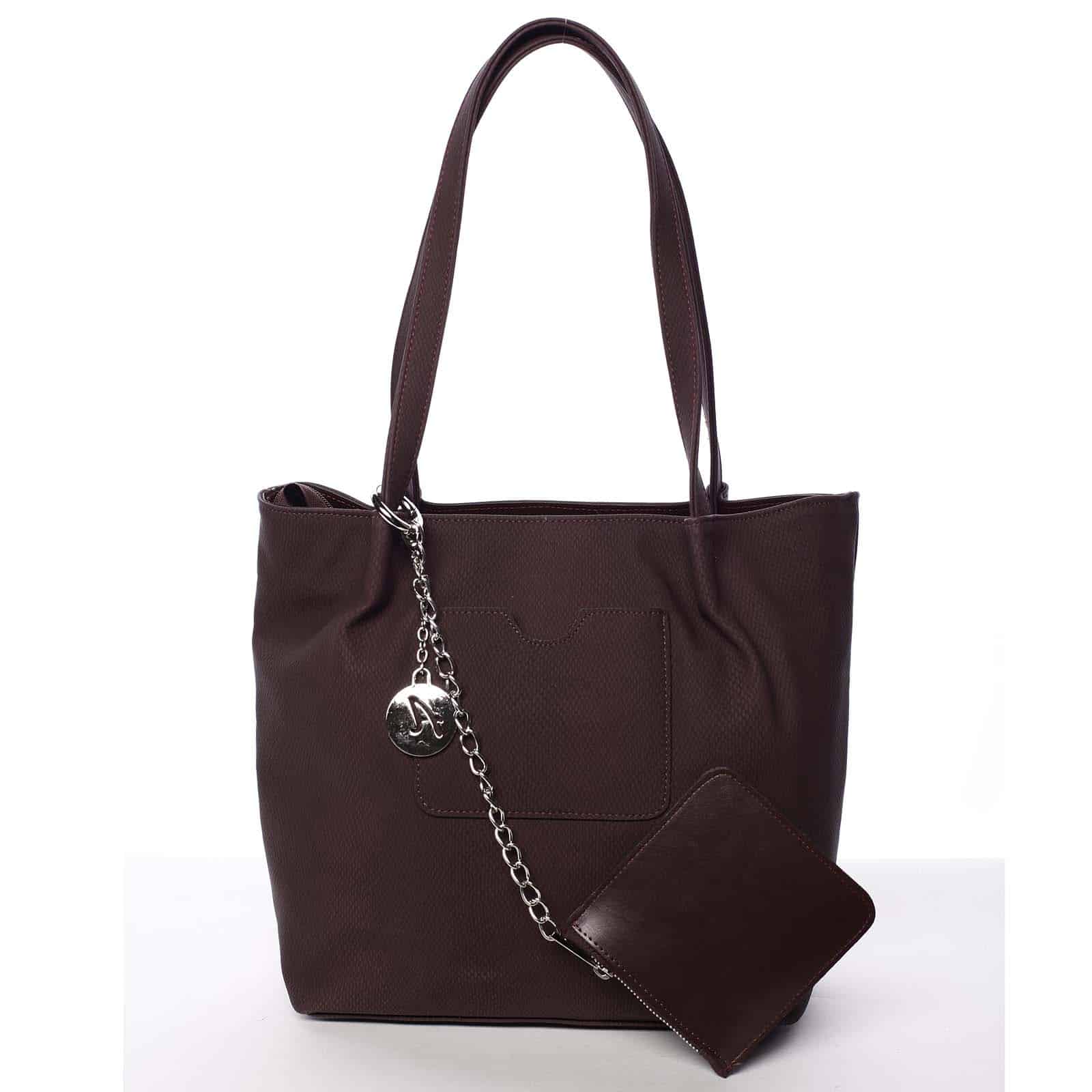 Moderní vzorovaná kabelka vínová - Delami Libby vínová