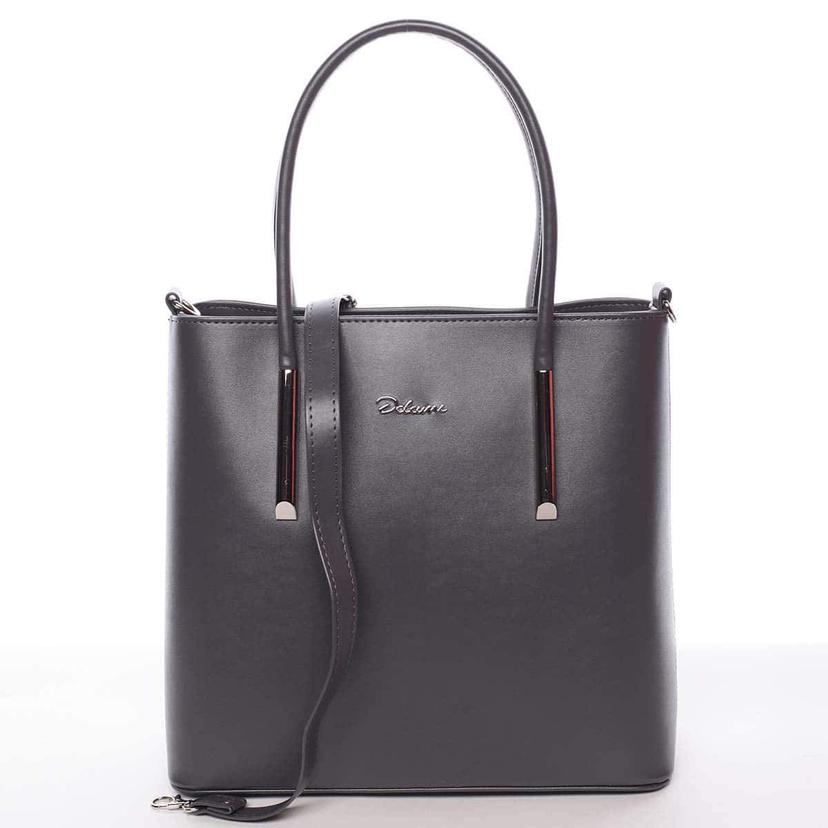 Moderní dámská kabelka do ruky šedá - Delami Bethney šedá