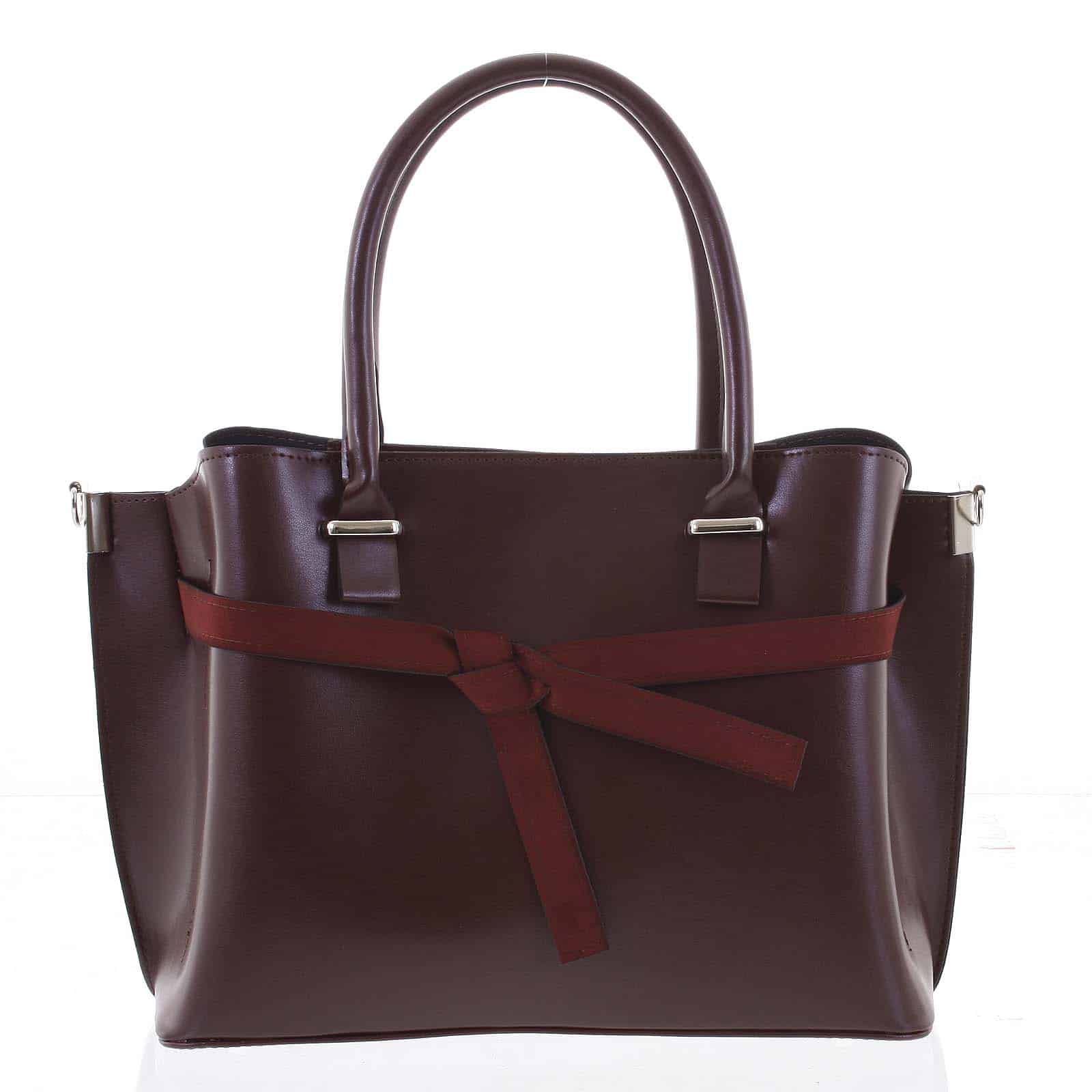 Trendy dámská kabelka do ruky vínová - Delami Giovanna vínová