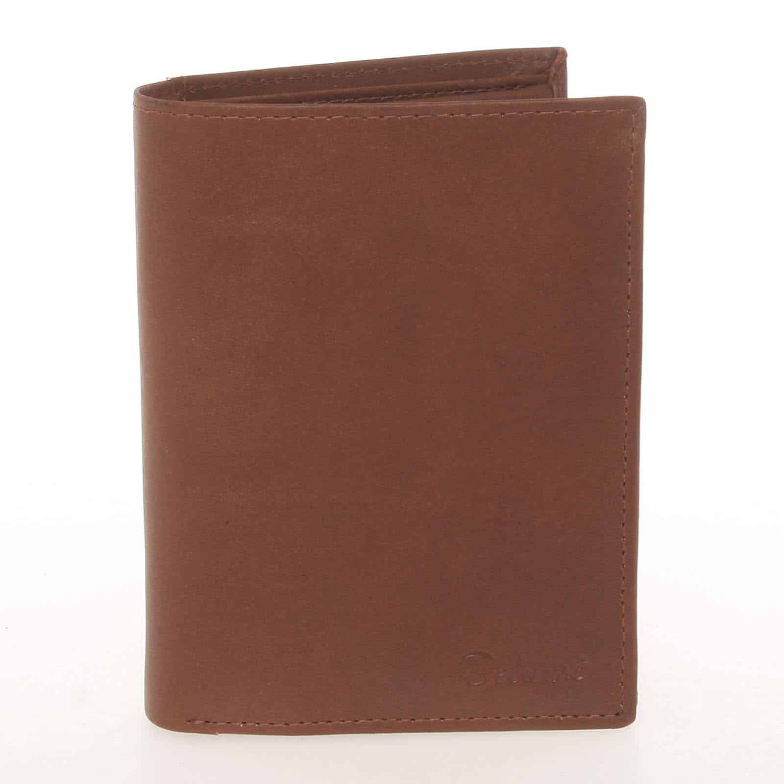 Módní pánská kožená koňaková peněženka - Delami Marquis koňak