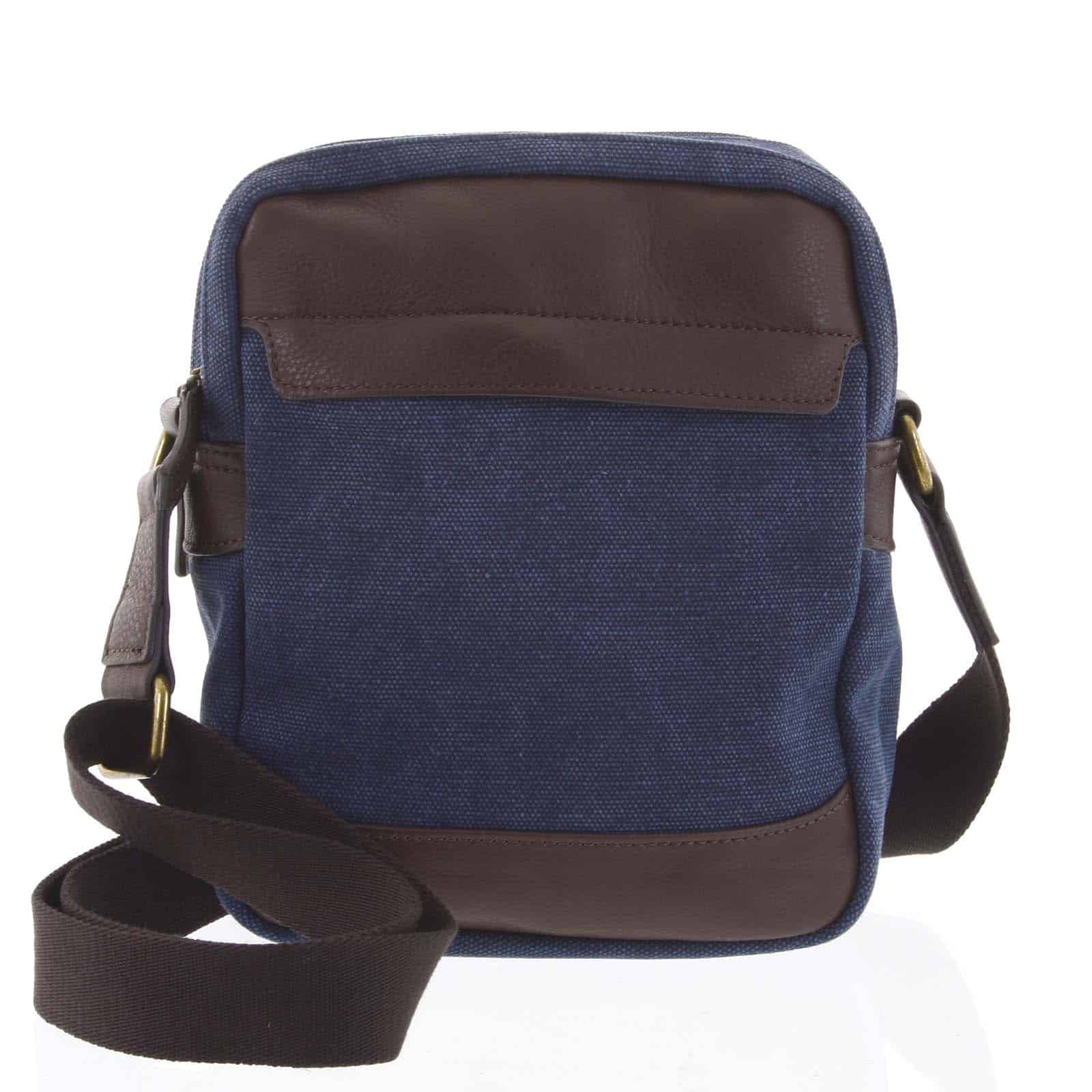 Stylová dvoukomorová pánská taška na doklady modrá - Gerard Henon Percy modrá