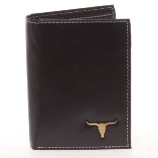 Elegantní pánská černá kožená peněženka - BUFFALO Dilan černá
