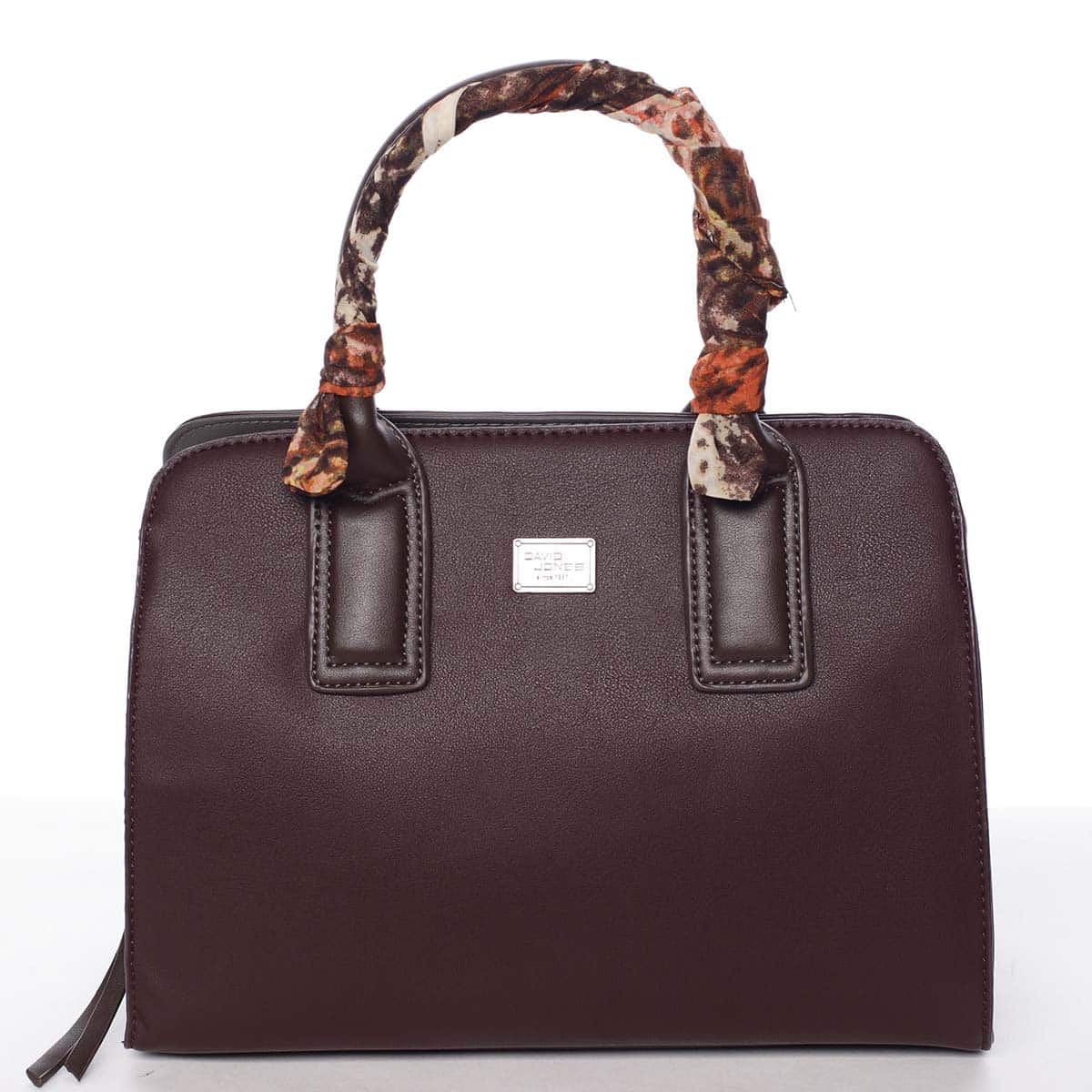 Stylová trendy dámská kabelka do ruky tmavě fialová - David Jones Crescent fialová