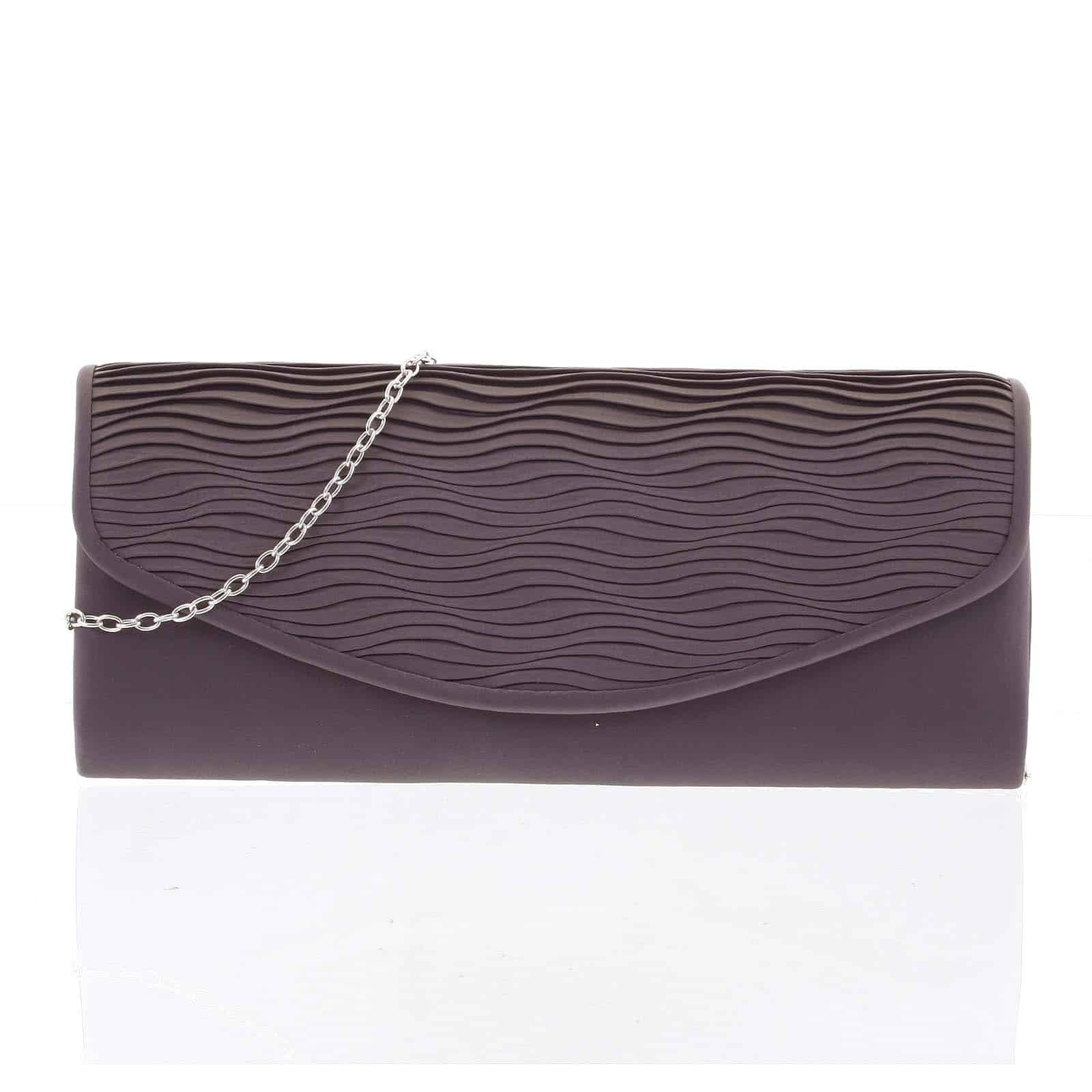 Atraktivní dámské saténové tmavě šedé psaníčko - Delami K016 šedá