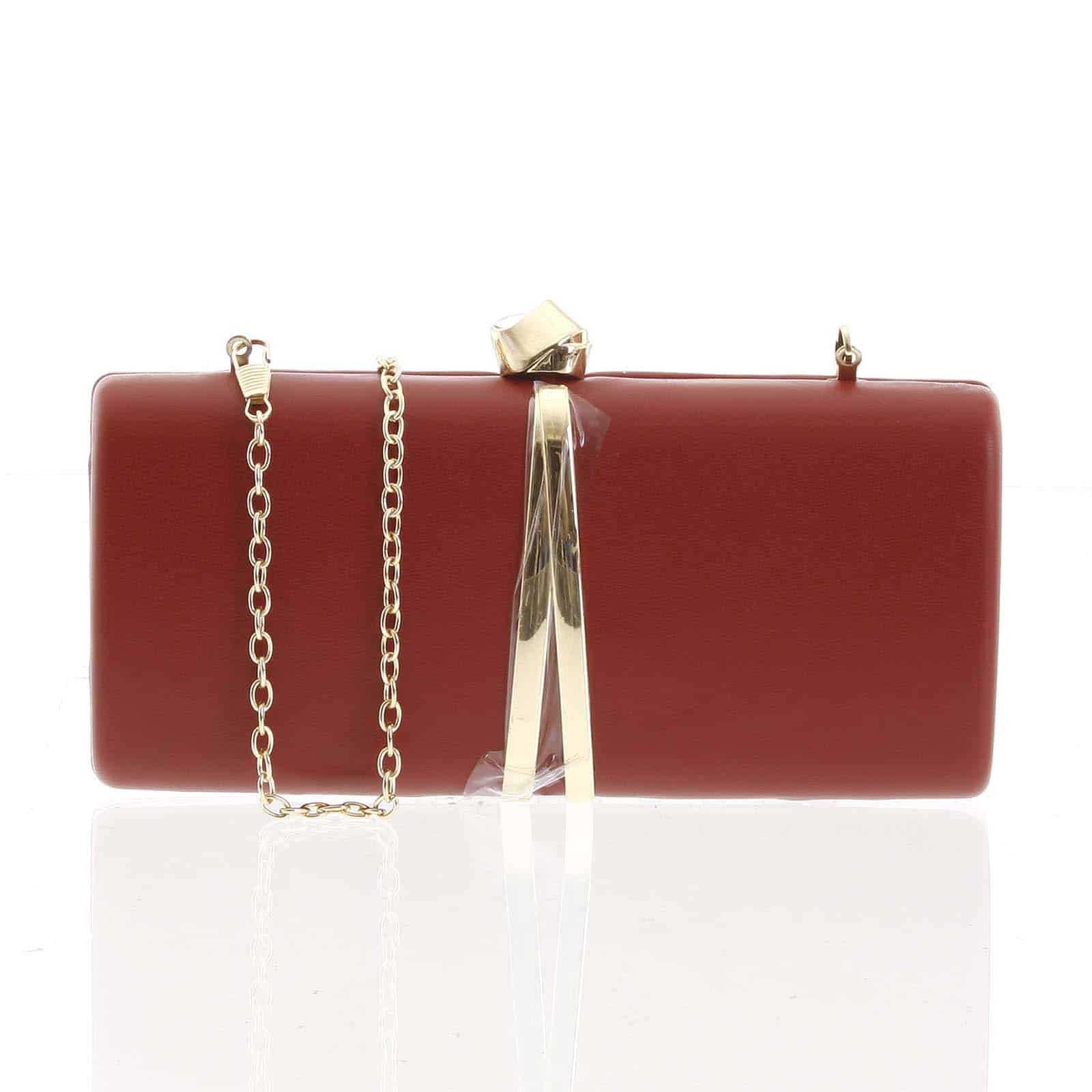 Exkluzivní malé dámské psaníčko tmavě červené - Delami ZL2097 červená