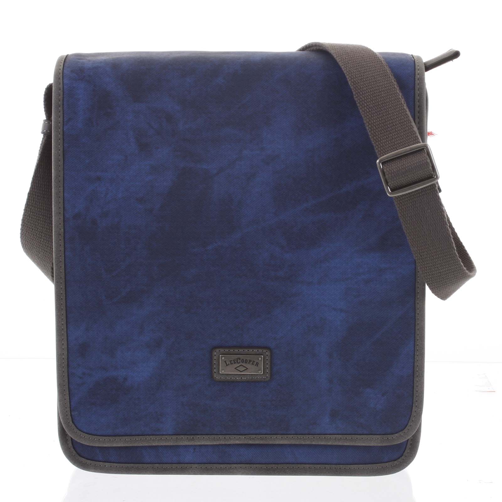 Modrá moderní pánská taška přes rameno - Lee Cooper Adrastos modrá