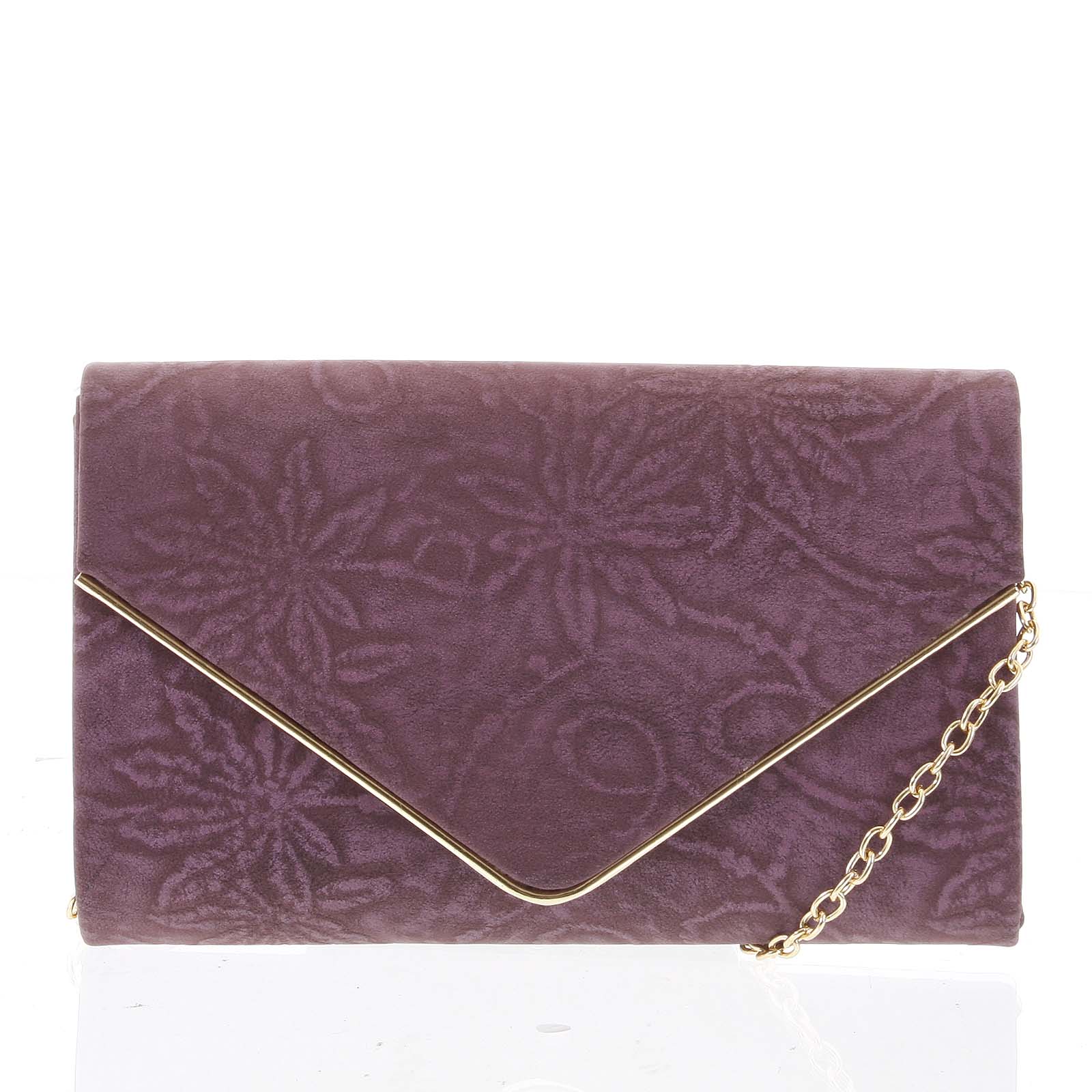 Originální dámské vzorované psaníčko tmavě červené - Delami D726 červená