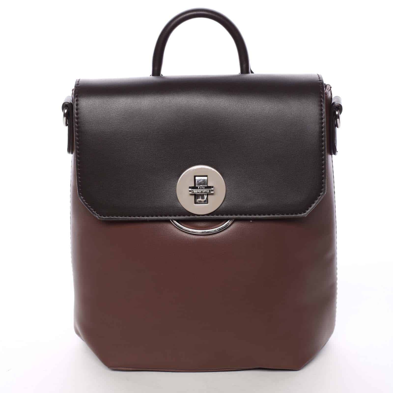 Dámský karamelově červený městský batůžek/kabelka - David Jones Zowie červená