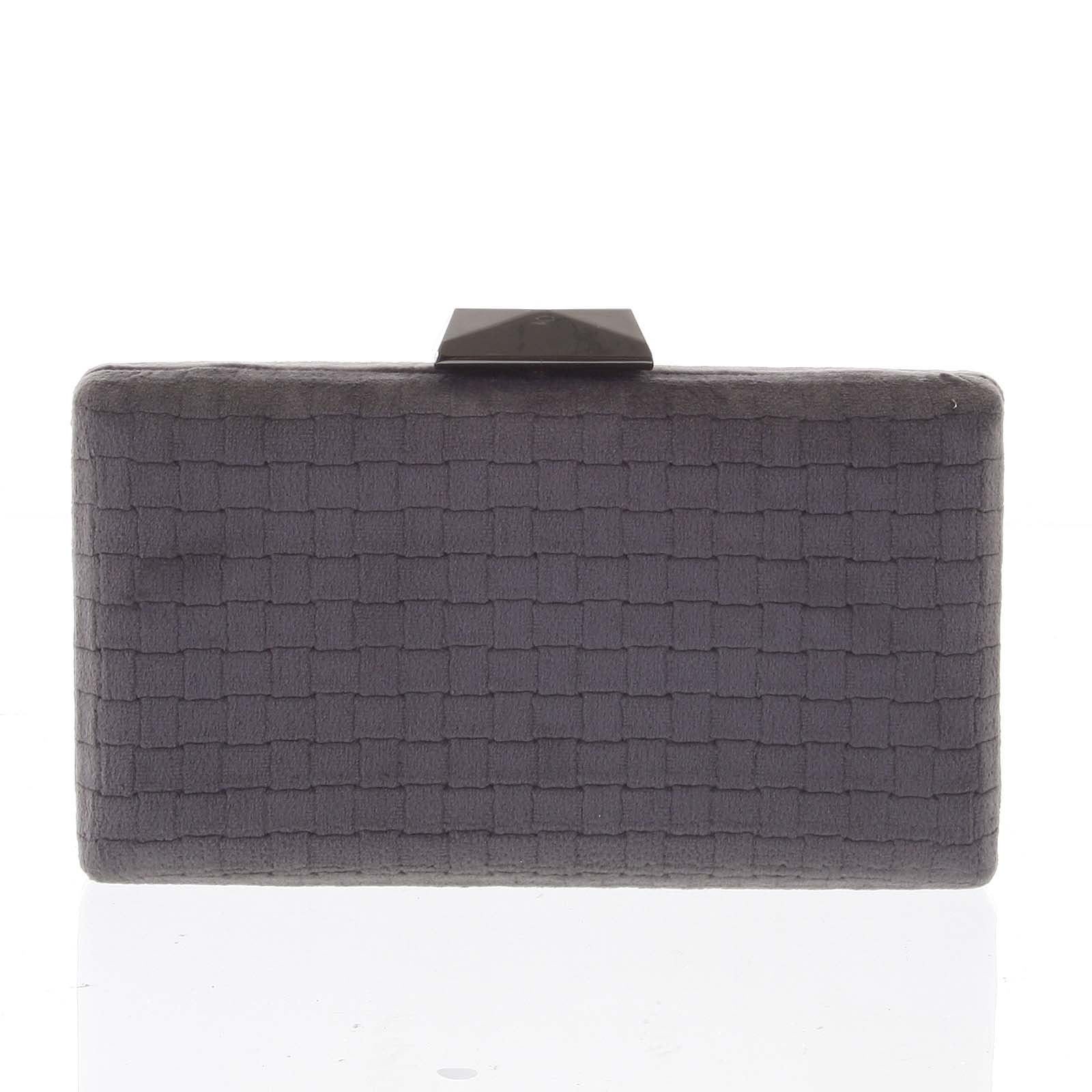 Luxusní semišové originální tmavě šedé psaníčko - Delami ZL093 šedá