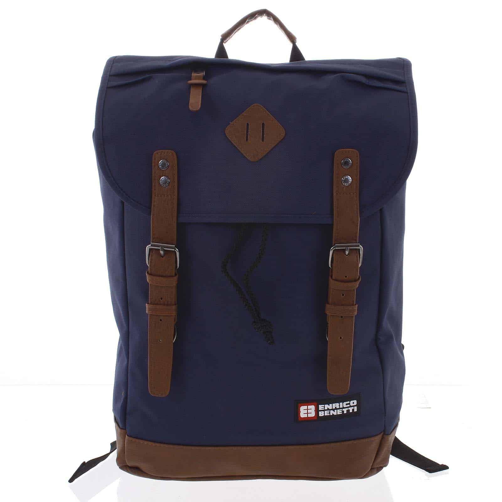 Velký stylový tmavě modrý batoh - Enrico Benetti Spoon modrá