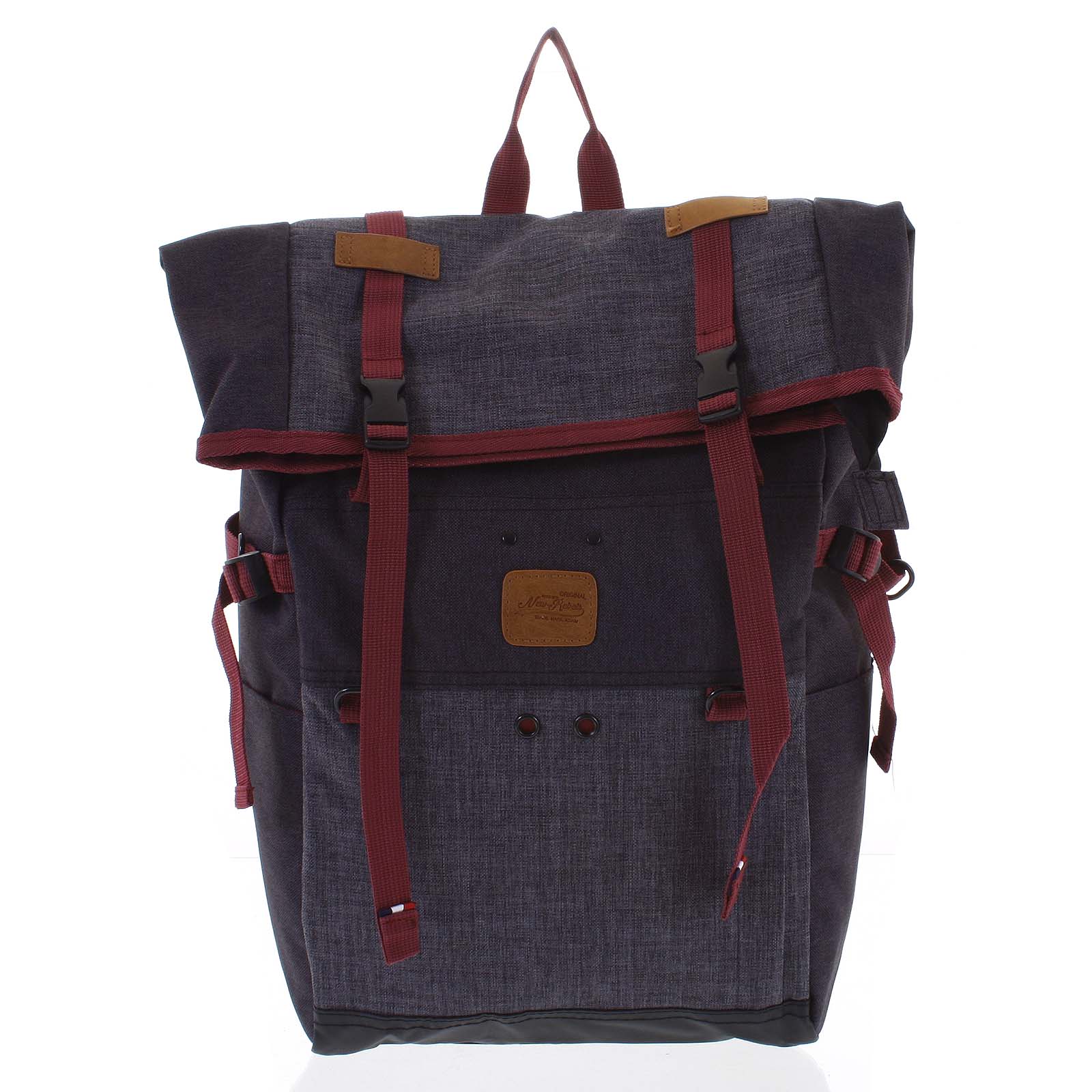 Kombinovaný cestovní batoh černo šedý - New Rebels Messer černá