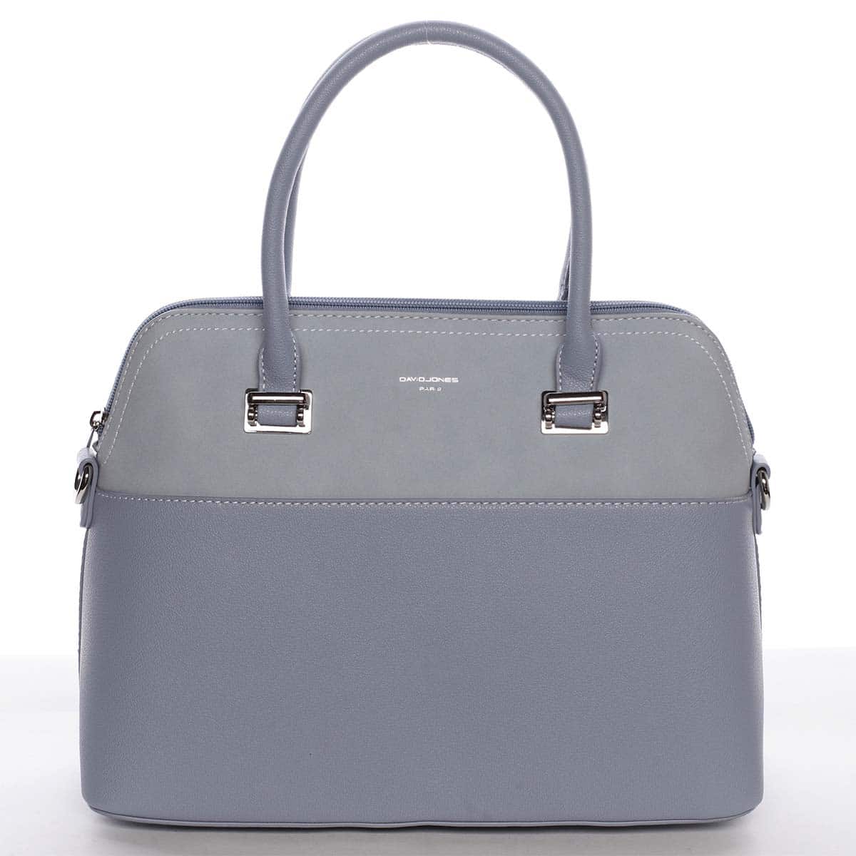 Větší dámská elegantní a módní světle modrá kabelka - David Jones Angie modrá