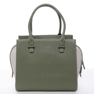 Luxusní módní olivově zelená kabelka přes rameno - David Jones Ariana zelená