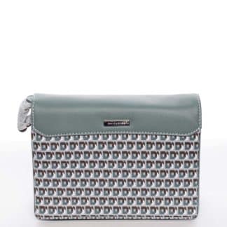 Exkluzivní zelená dámská crossbody kabelka - David Jones Evelyn zelená