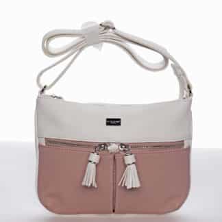 Stylová dámská crossbody kabelka starorůžová - David Jones Valeria růžová