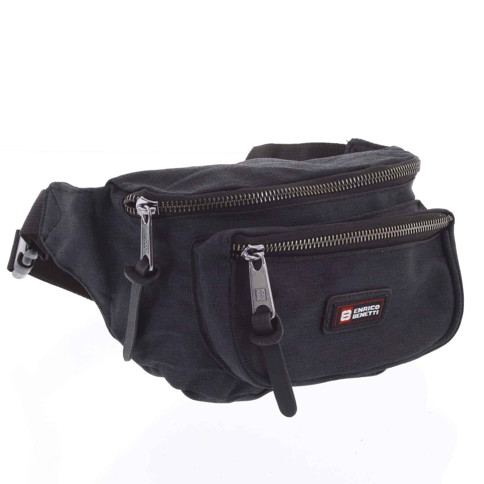 Stylová pánská černá ledvinka - Enrico Benetti Carlos černá