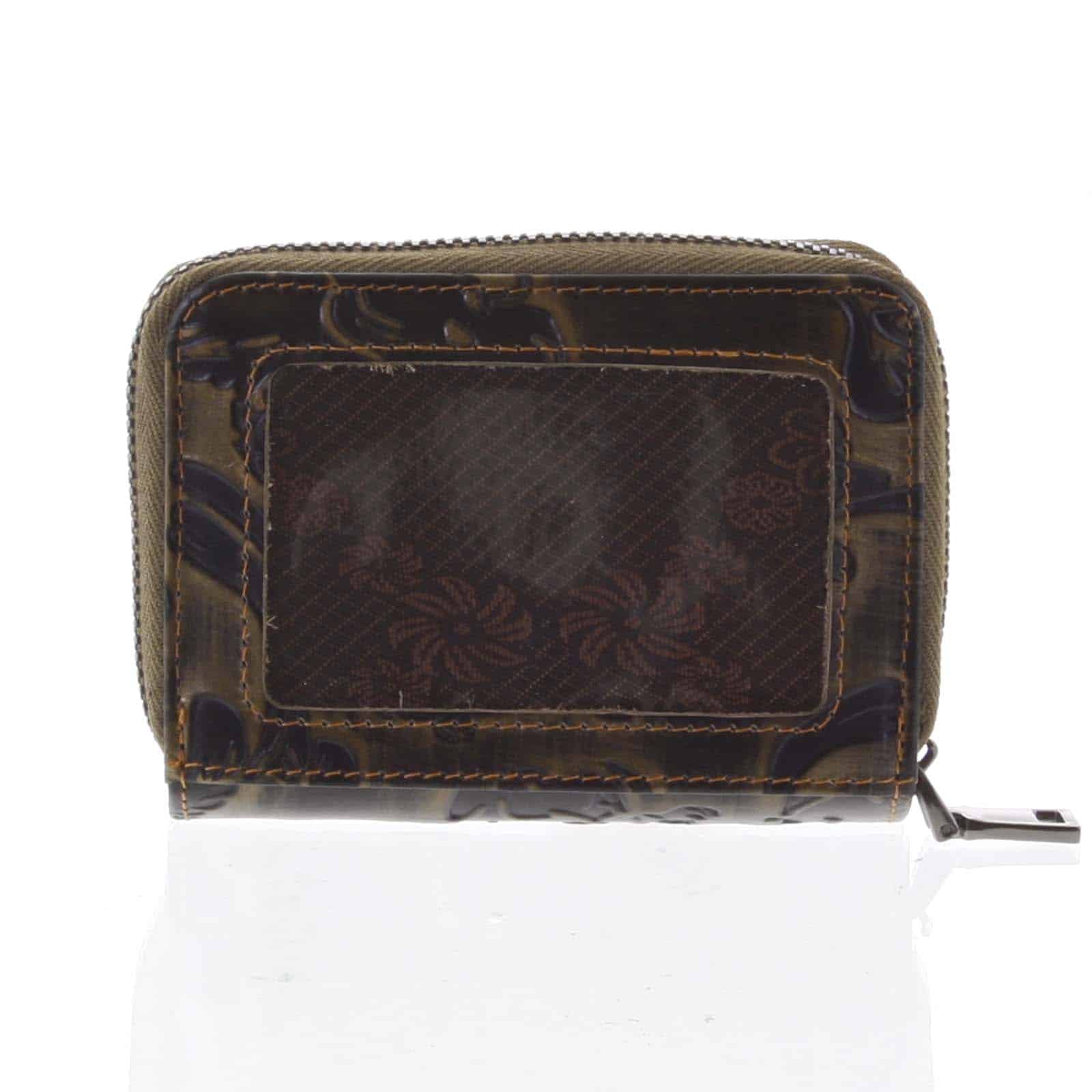 Malá dámská peněženka kožená měděná - Rovicky 5157 zelená