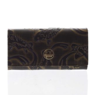 Elegantní dámská kožená peněženka měděná - Rovicky 64003 zelená