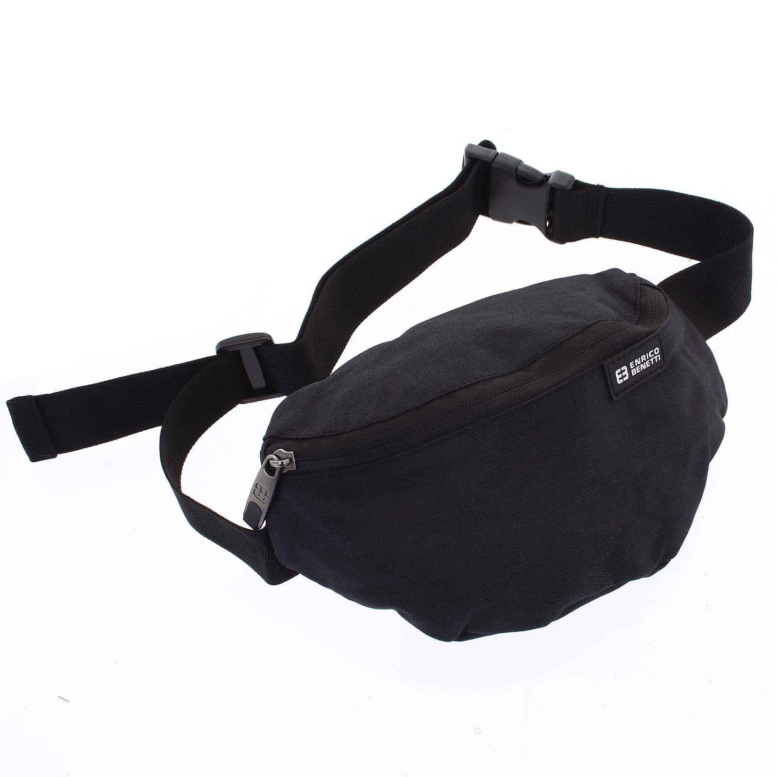 Černá moderní ledvinka na doklady - Enrico Benetti 7186 černá