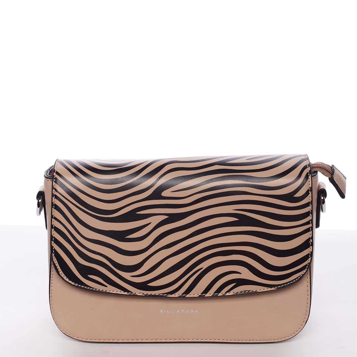 Originální pudrově růžová crossbody kabelka - Silvia Rosa Hilary  pudrová