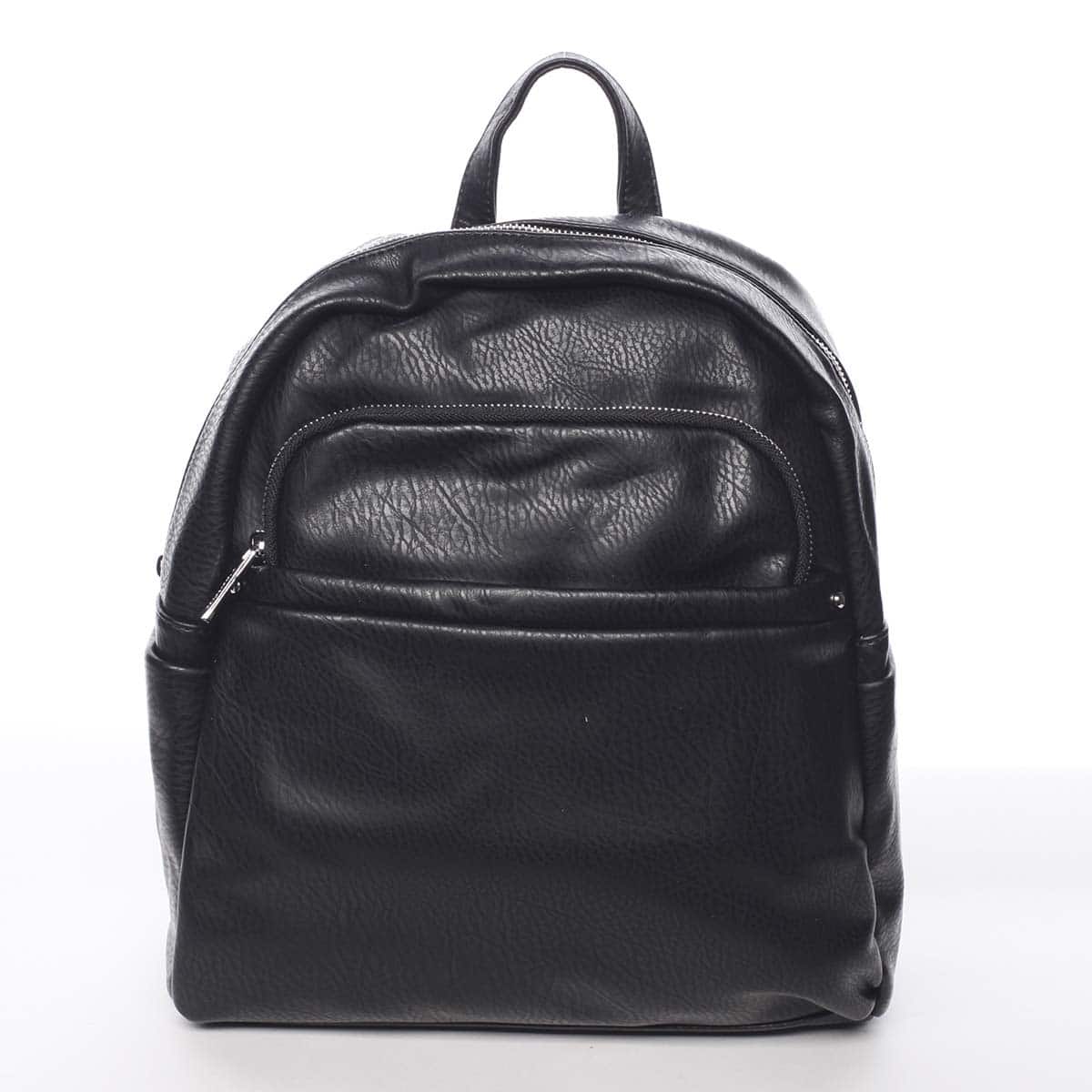 Střední městský dámský černý batoh - Silvia Rosa Jimm černá