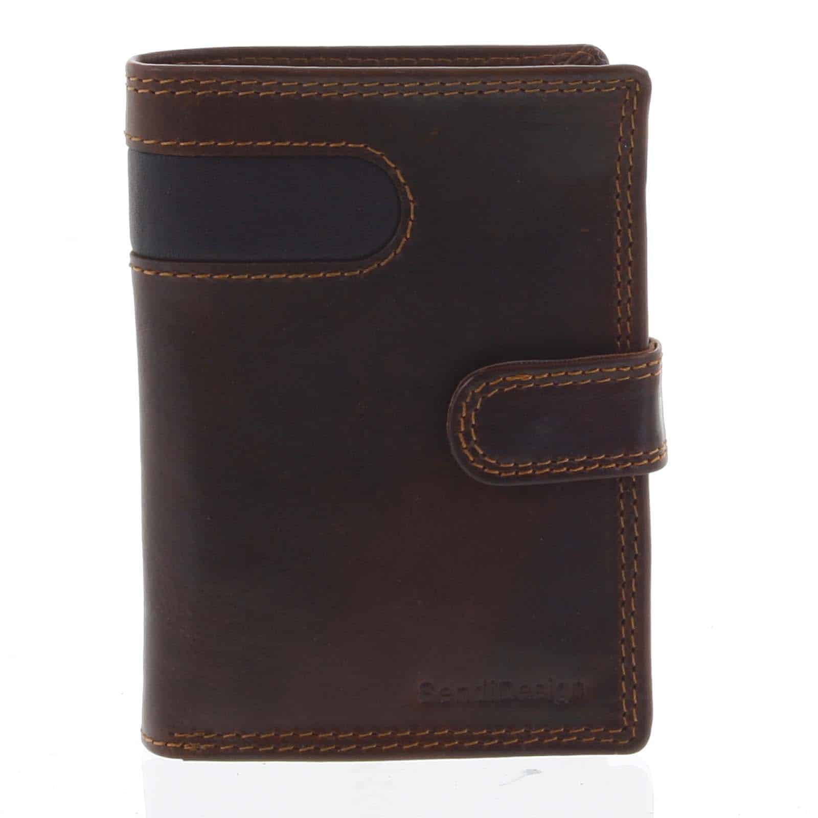 Pánská kožená peněženka hnědá - SendiDesign Elam hnědá