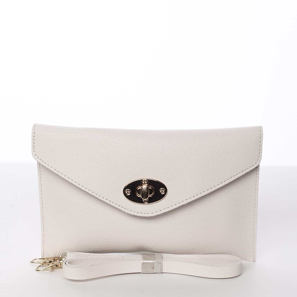 Malé moderní dámské psaníčko světle béžové - Maria C Julissa béžová