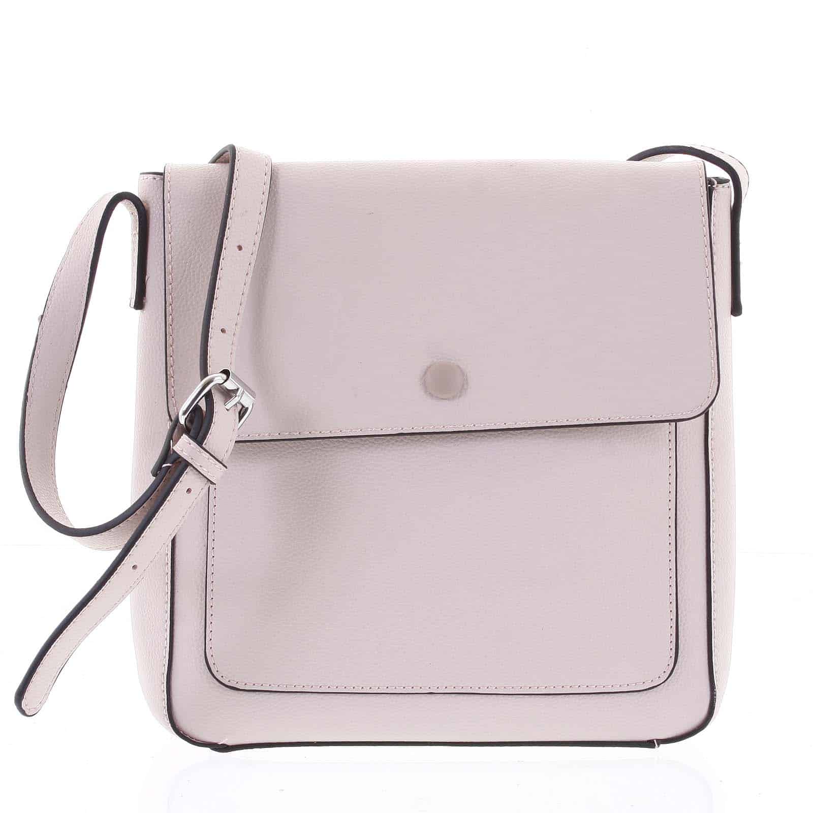 Dámská elegantní crossbody kabelka světle růžová - Maria C Zahra  růžová