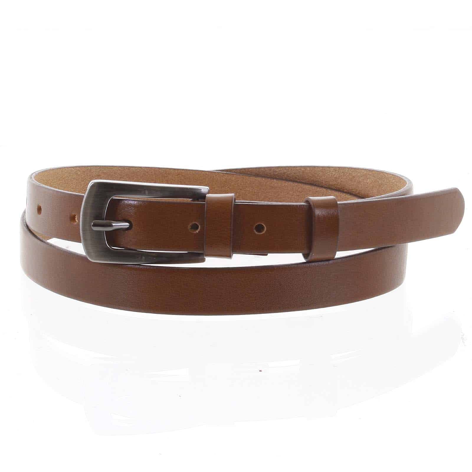 Dámský kožený opasek hnědý - PB Nebo 95 hnědá