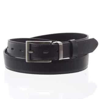 Pánský kožený opasek oblekový černý - PB Labim 115 černá