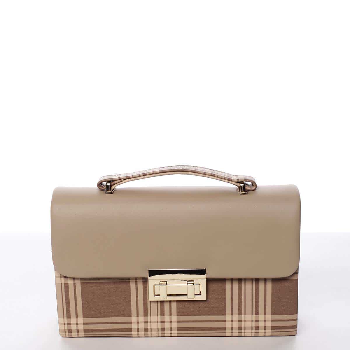 Dámská originální kabelka psaníčko taupe - Michelle Moon Dreamless Taupe