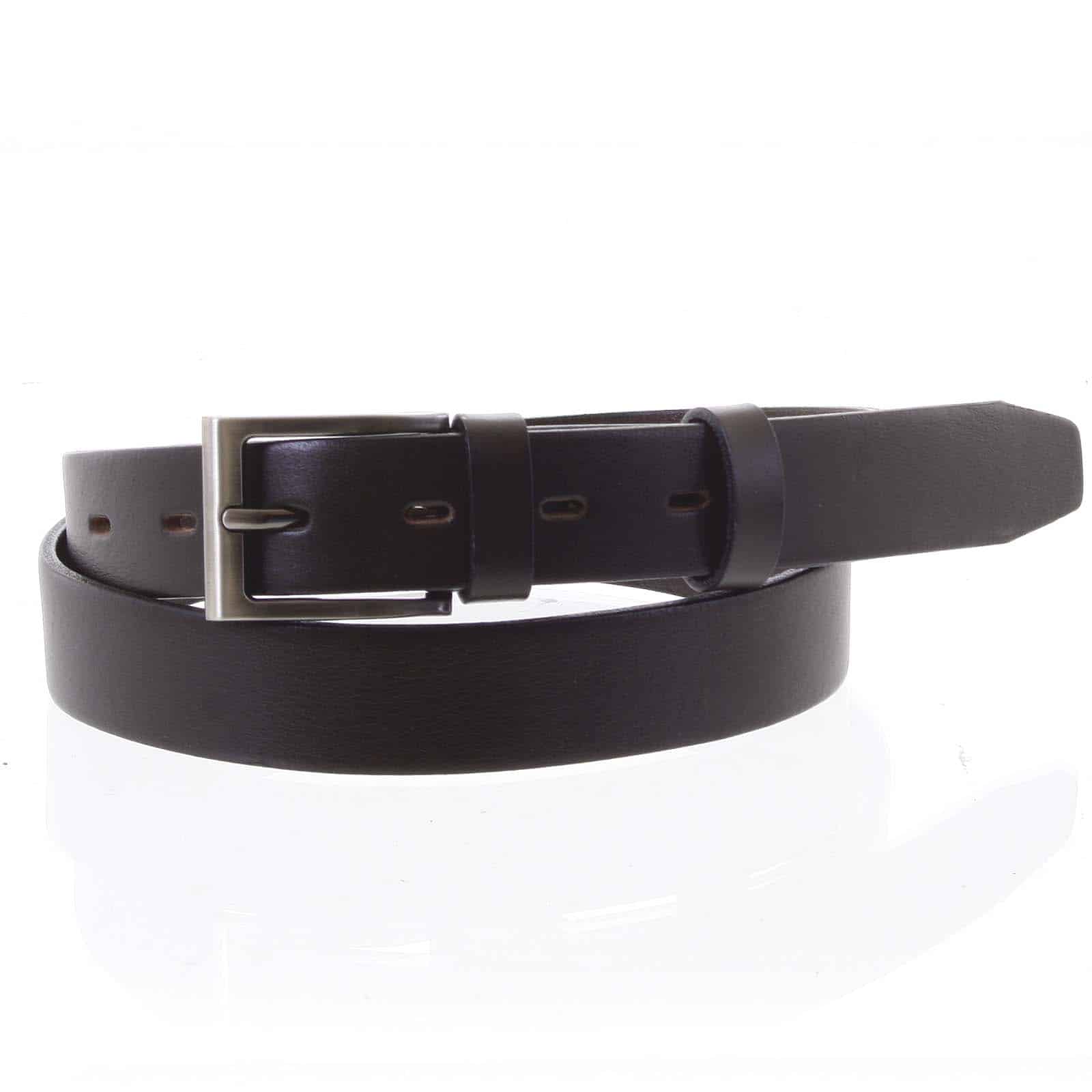 Pánský kožený opasek oblekový hnědý - PB Asiel 95 hnědá