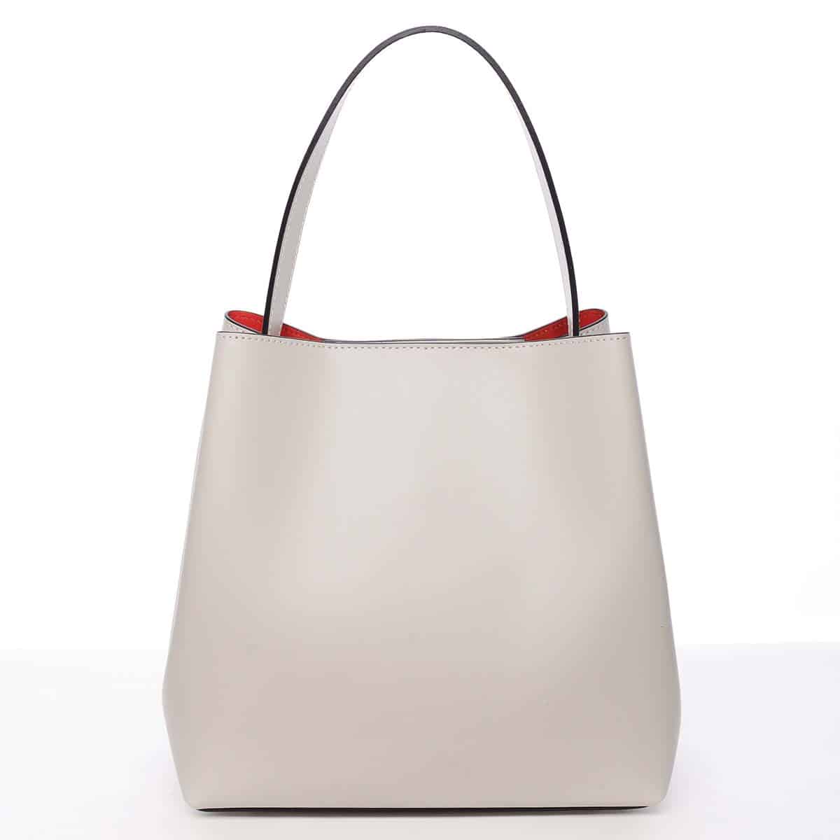 Dámská luxusní kožená kabelka béžová - ItalY Hania béžová