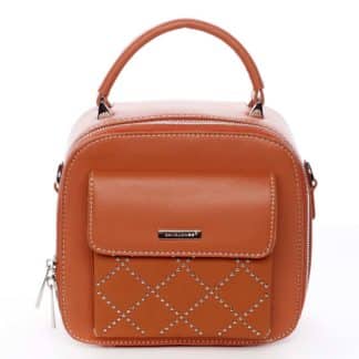 Luxusní malá dámská kabelka do ruky oranžová - David Jones Stela oranžová