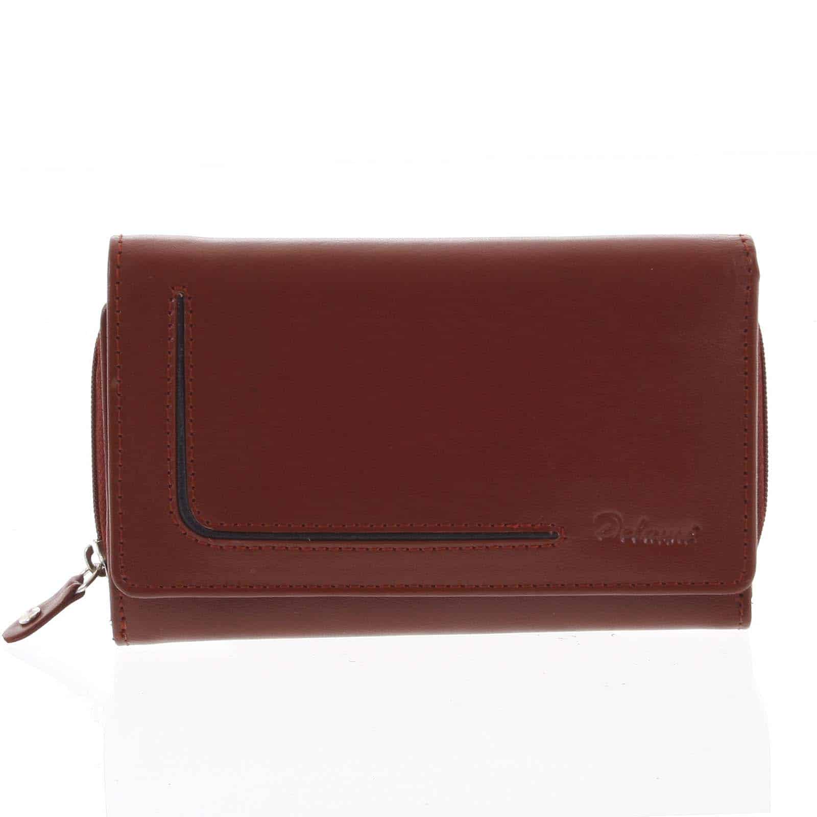 Dámská kožená peněženka červená - Delami Nuria červená