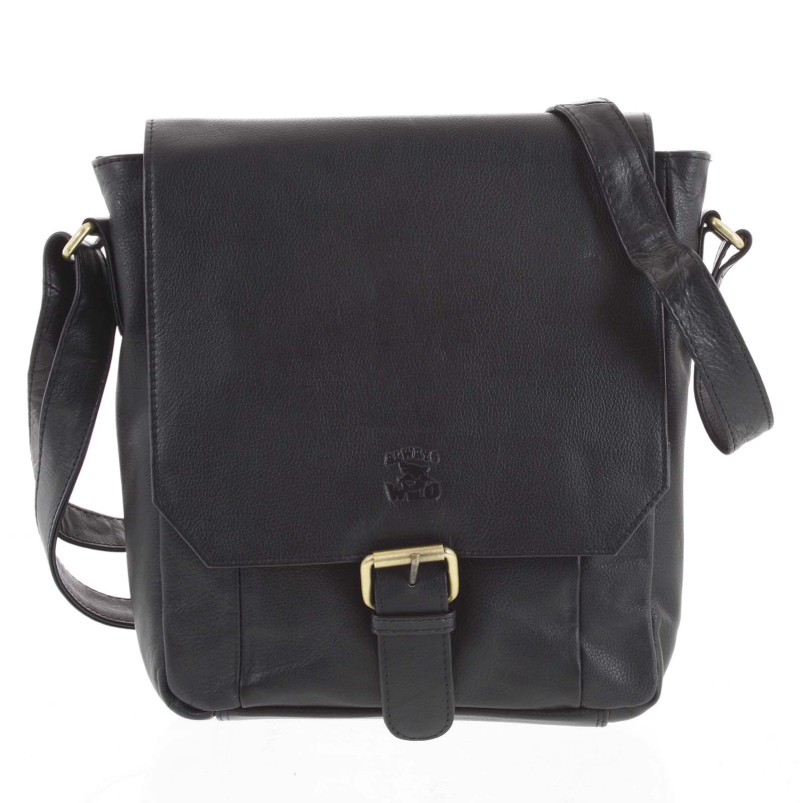 Pánská kožená brašna černá - WILD Janison  černá