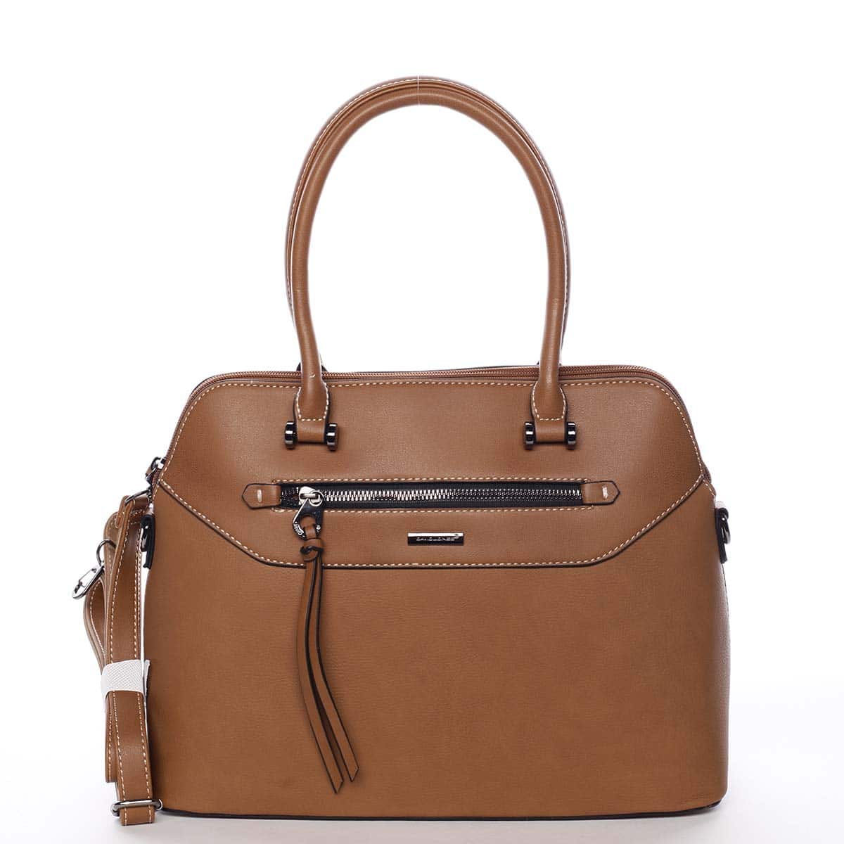 Dámská kabelka koňaková - David Jones Evania koňak