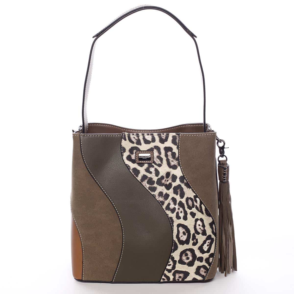 Dámská kabelka přes rameno hnědá - David Jones Keter hnědá