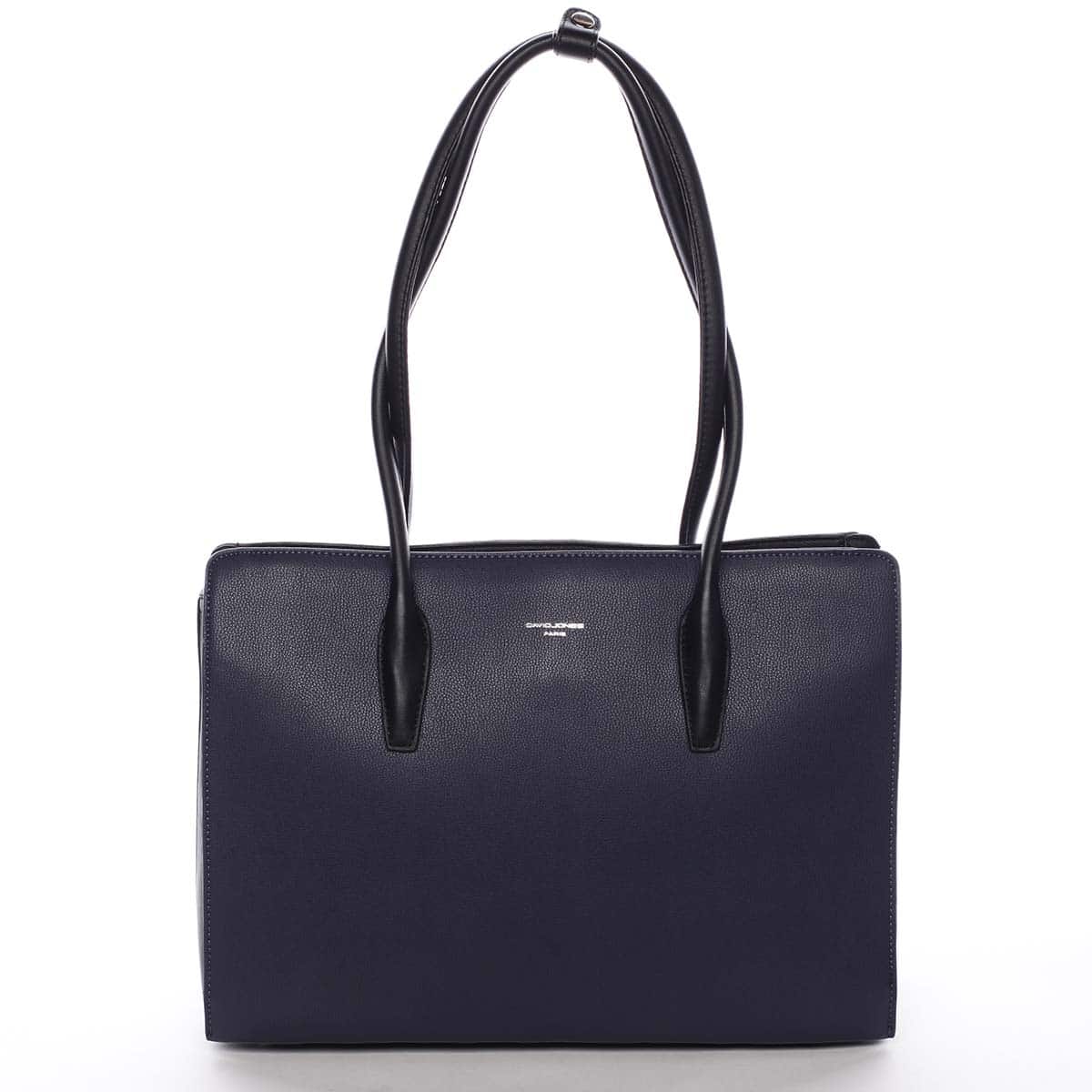 Velká dámská kabelka přes rameno tmavě modrá - David Jones Adalgisa modrá