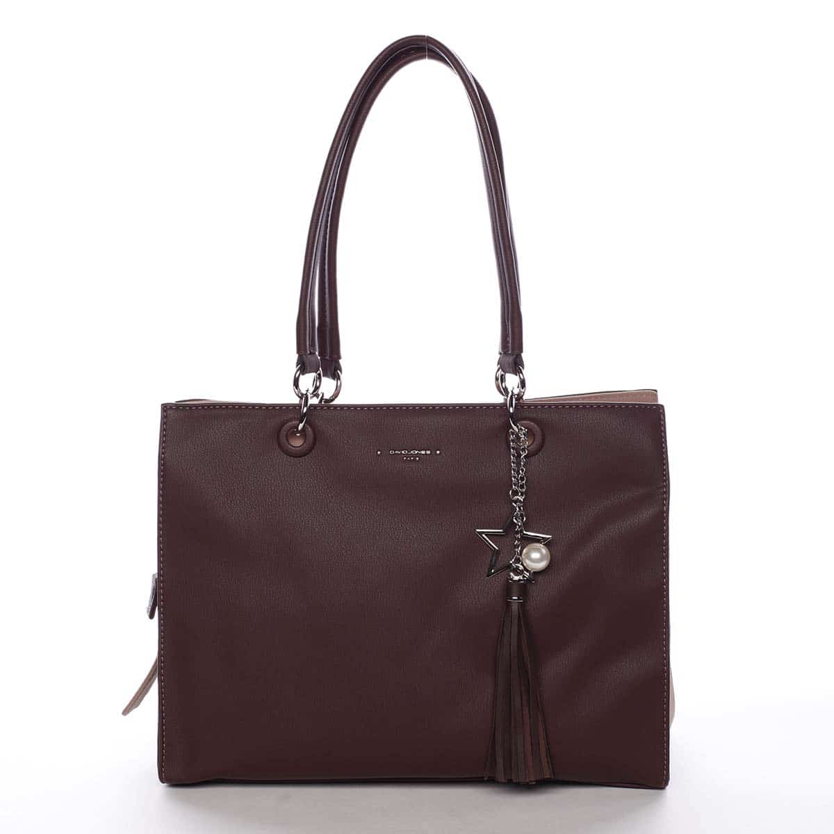 Dámská kabelka přes rameno tmavá vínová - David Jones Annette vínová