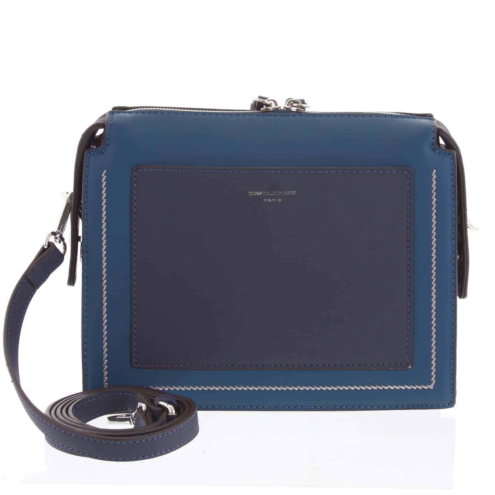 Dámská crossbody kabelka tmavá tyrkysová - David Jones Brite tyrkysová