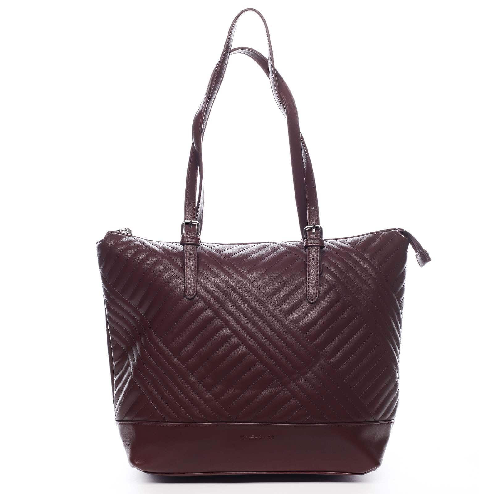 Dámská kabelka přes rameno vínová - David Jones Stella  vínová